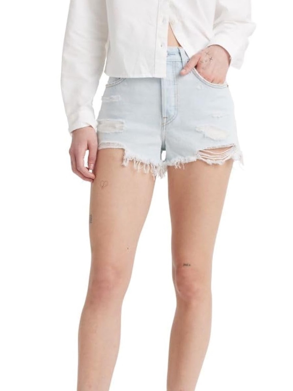 Women’s Levi’s 501 Shorts High Rise Size 31(US 12) Find Time Light Wash BNWT